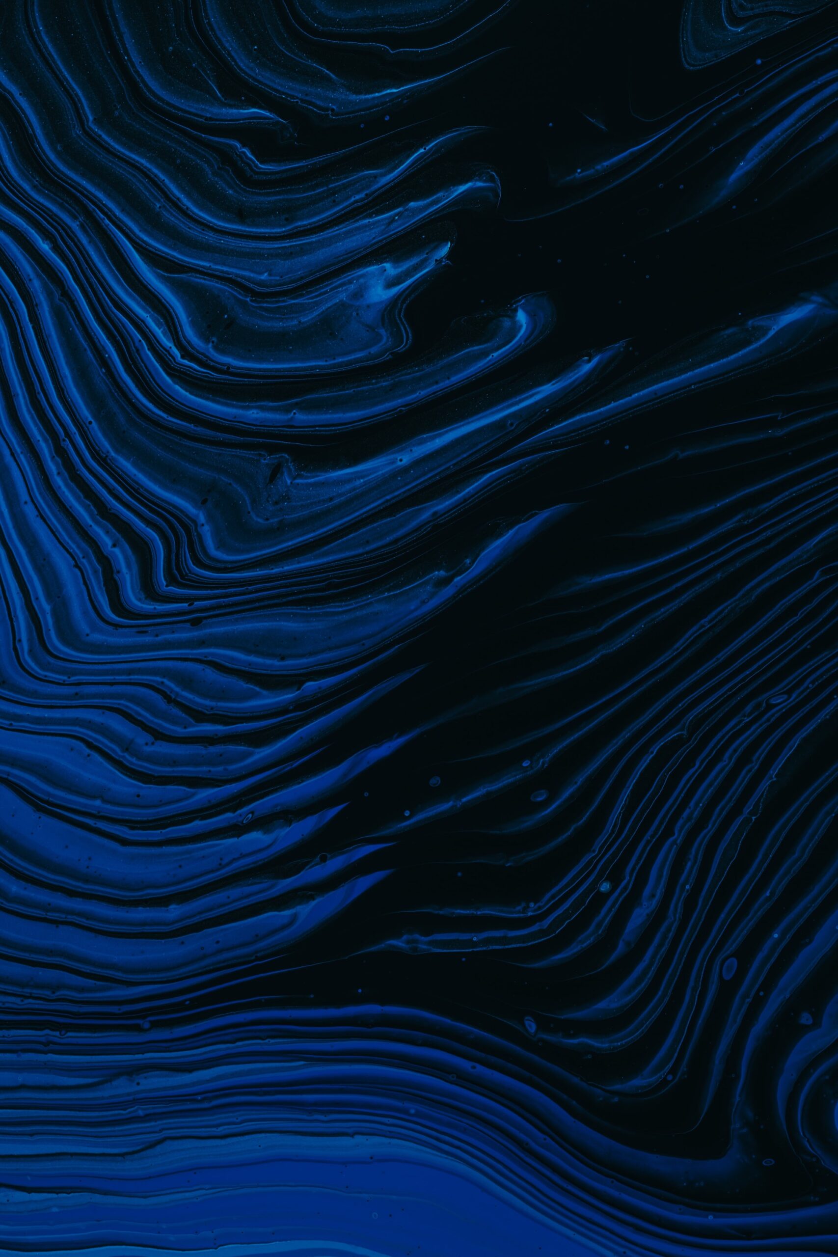 a blue and black liquid